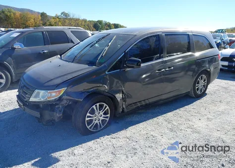 2011 Honda Odyssey Ex z USA, uszkodzony, nr VIN 5FNRL5H4XBB102087